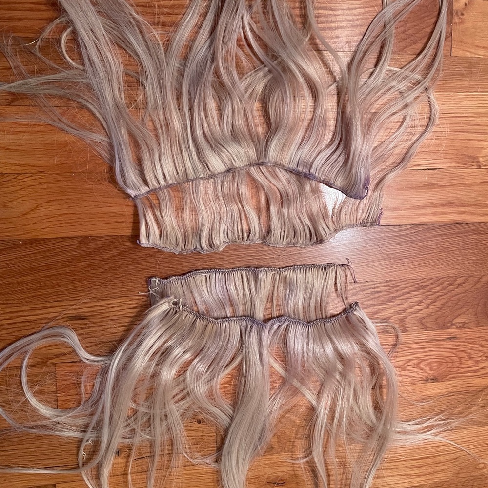 Beautiful blonde luxury hair extensions 🤩
